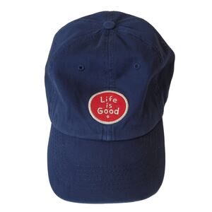 Life Is Good Navy Blue Baseball Cap Dad Hat Adjustable